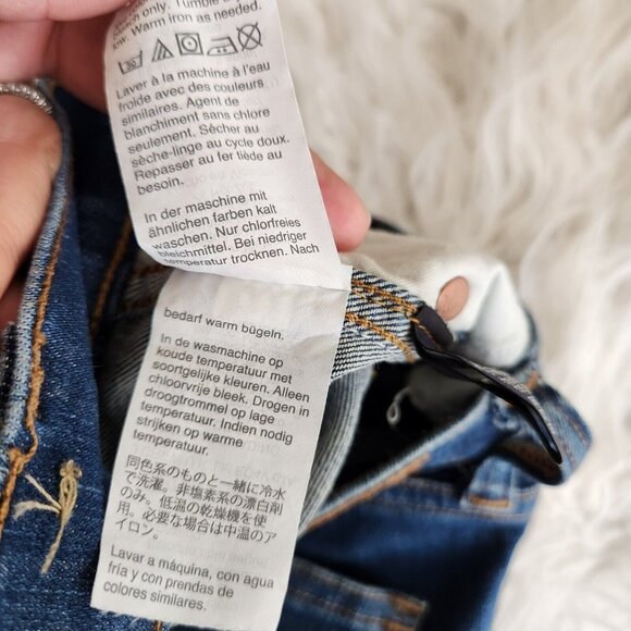 Madewell Jeans 9" High Rise Skinny Jeans Women Size 26 Raw‎ Hem 28" - Picture 10 of 14